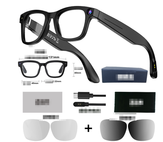 Gafas Inteligentes con Cámara AI – Graba, Fotografa y Conecta con tu Móvil