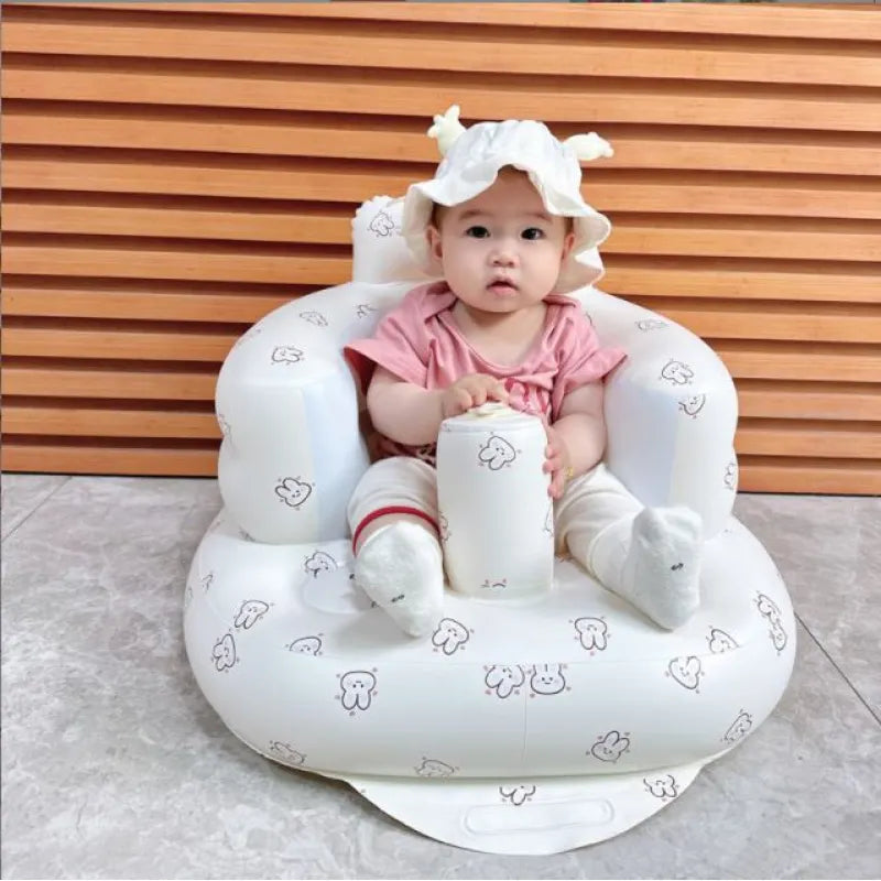 Silla Hinchable para Bebé – Asiento Multifunción para Comidas y Baño