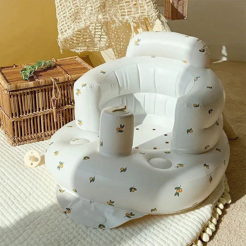 Silla Hinchable para Bebé – Asiento Multifunción para Comidas y Baño