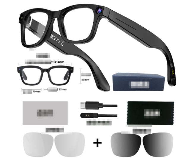 Gafas Inteligentes con Cámara AI – Graba, Fotografa y Conecta con tu Móvil