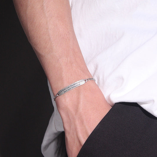 Pulsera Vintage de Plata Tailandesa para Hombre – Joyería Artesanal Retro