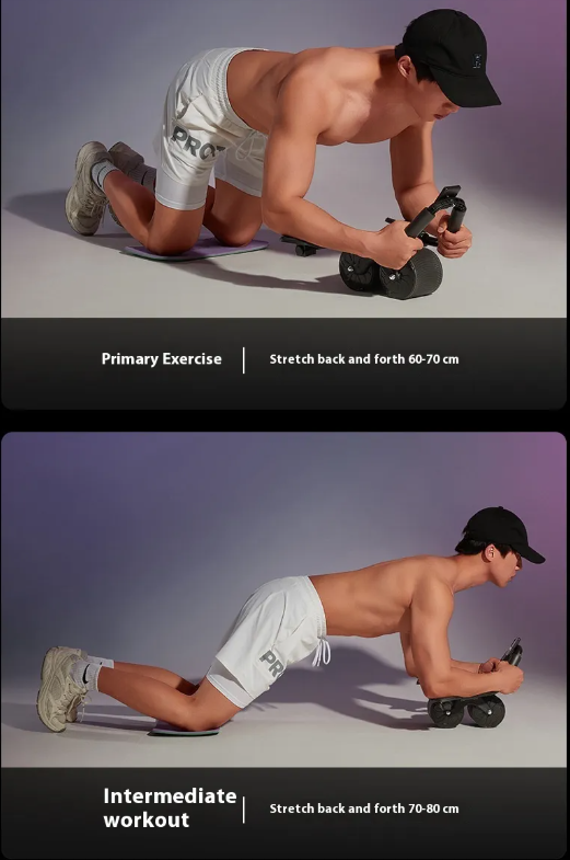 Rueda Abdominal con Rebote Automático – Entrenamiento Core Seguro y Eficaz