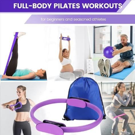 Set Completo de Yoga y Pilates 13 Piezas – Kit de Entrenamiento para Casa