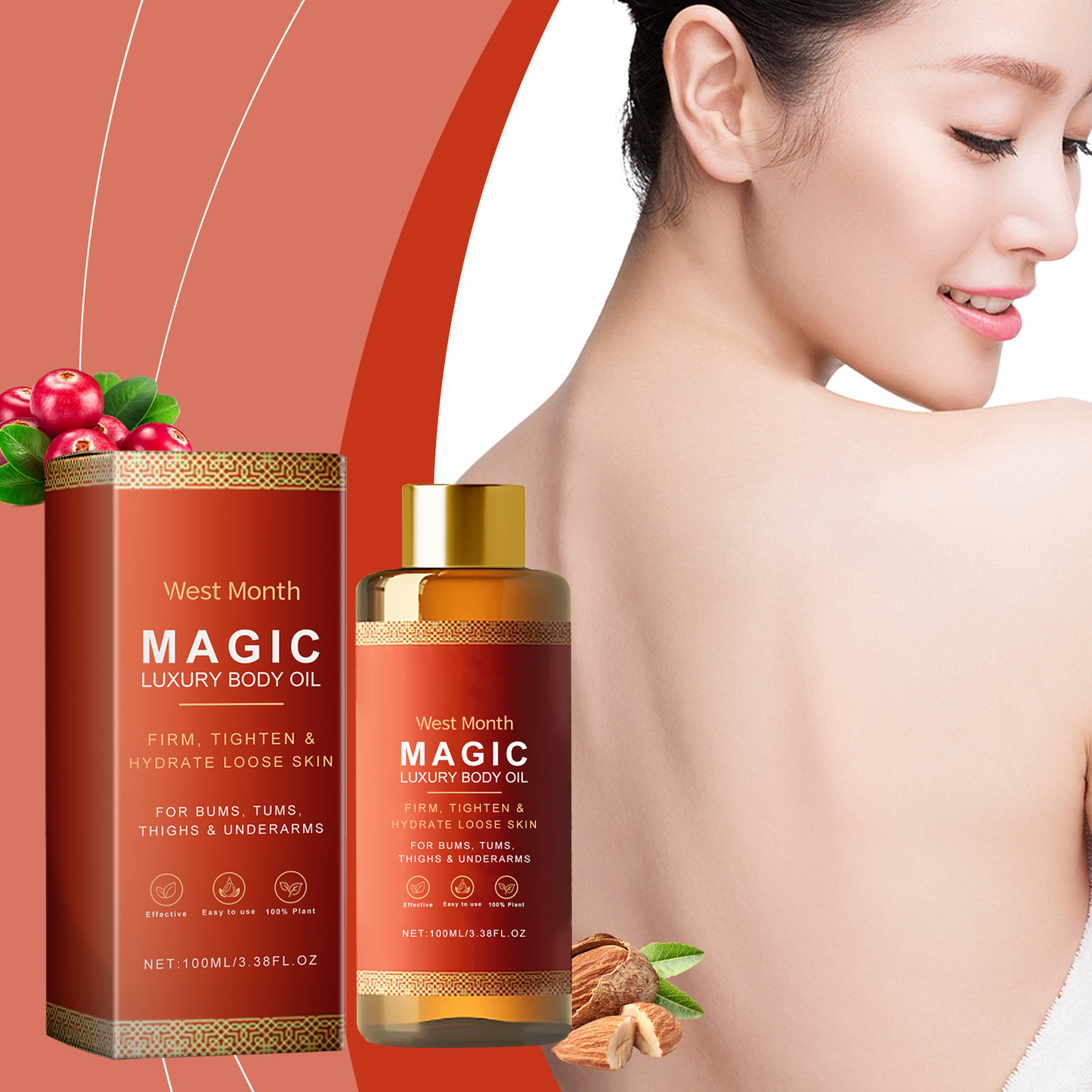 Aceite Corporal Calmante – Hidratación Profunda y Piel Suave