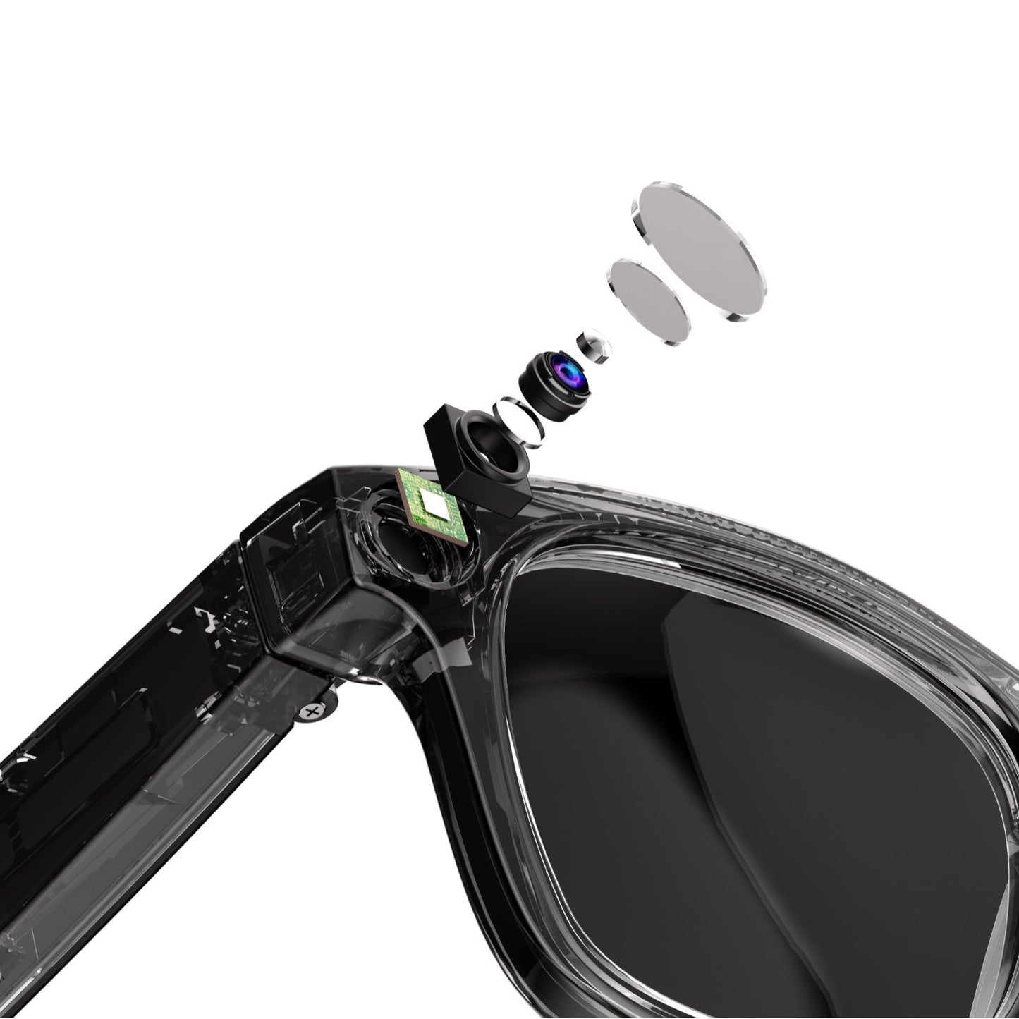 Gafas Inteligentes con Cámara AI – Graba, Fotografa y Conecta con tu Móvil