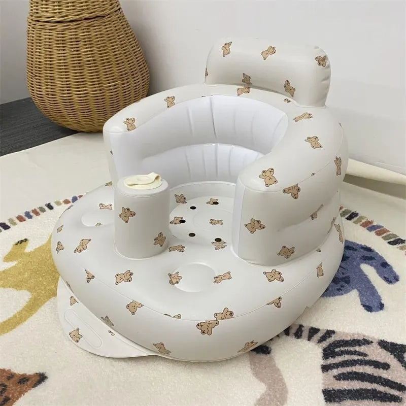 Silla Hinchable para Bebé – Asiento Multifunción para Comidas y Baño